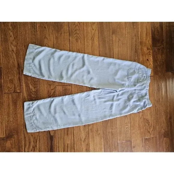 Fidelity Andy Paper Bag Wide Leg Pants Women's Size 27 Made in USA 100% Lycell - Picture 14 of 14